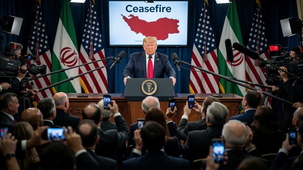 Debate Intensifies Over President Trump's Statements on Iran Amid Ceasefire
