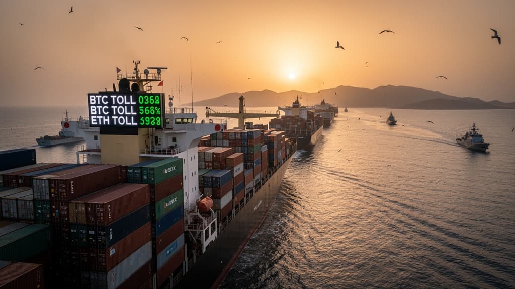 Iran Imposes Cryptocurrency Fees on Ships Passing Through Strait of Hormuz During Ceasefire